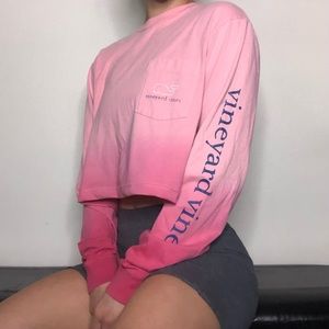 Vineyard Vines Cropped Long Sleeve Shirt
